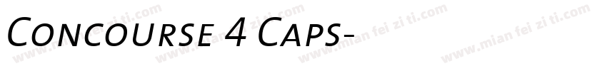 Concourse 4 Caps字体转换